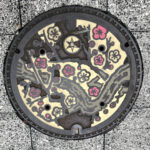 マンホールの蓋　水戸市にて